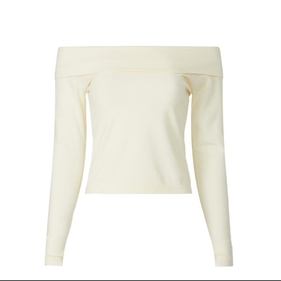 Peter Som Off the Shoulder Crop Sweater - Picture 5 of 10